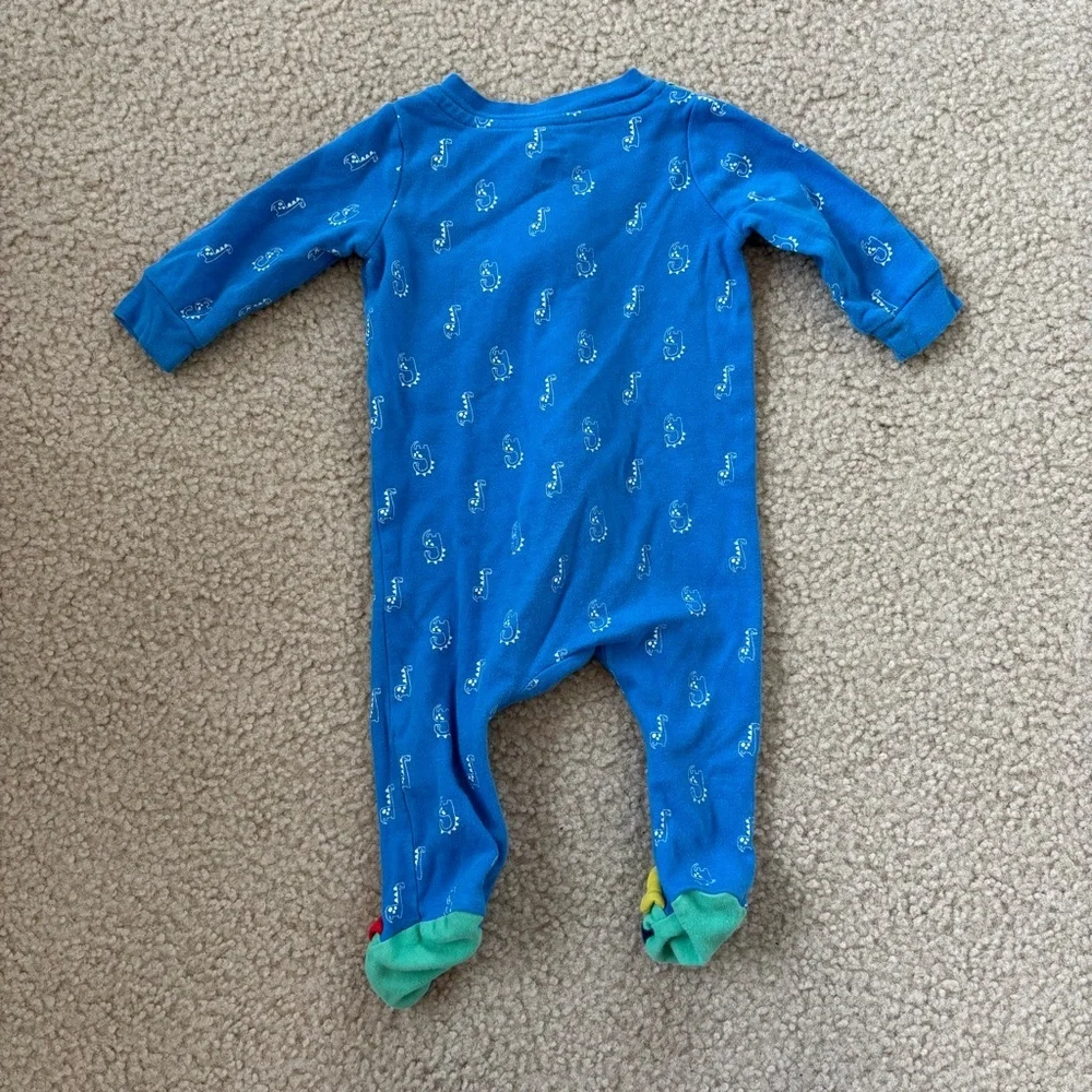 Koala Baby Blue Dinosaur Footie Pajamas Size 6 Months